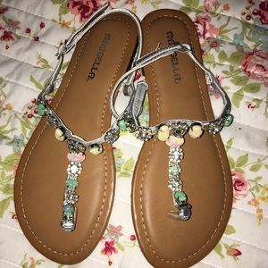NWT GIRLS 3M jeweled Marbella Boutique sandals